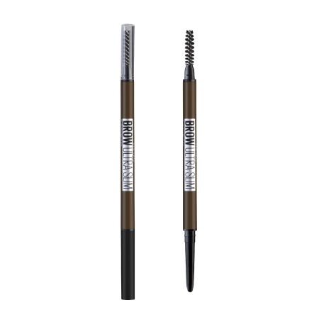 Maybelline Brow Ultra Slim Lápiz de cejas con cepillo de punta fina y trazo suave para un acabado natural perfecto y definido