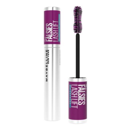 Maybelline The Falsies Lash Lift Waterproof Máscara de pestañas resistente al agua con cepillo de doble para curvatura y efecto lifting