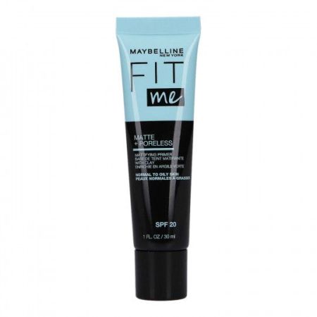 Maybelline Fit Me Matte + Poreless Spf 20 Prebase de maquillaje matificante borra poros y controla brillos con protección hasta 16 horas