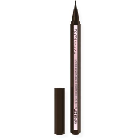 Maybelline Hyper Easy Brush Tip Liner Delineador de ojos con forma hexagonal para crear una línea perfectamente suave y sin espacios