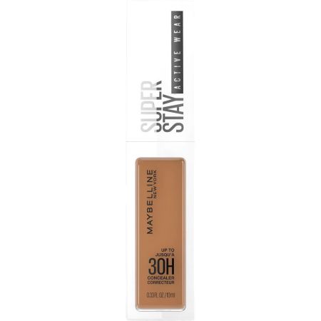 Maybelline Super Stay Active Wear Concealer Corrector facial de alta cobertura ultraligero no reseca ni cuartea acabado mate natural