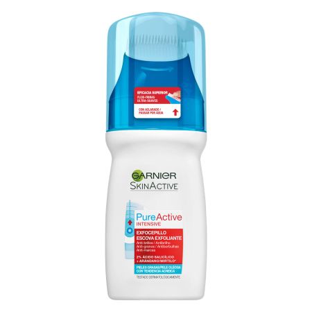 Garnier Skin Active Pure Active Intensive Exfocepillo Exfoliante facial estimula la eliminación de impurezas y células muertas 150 ml