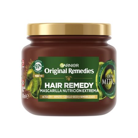 Original Remedies Hair Remedy Oliva Mítica Mascarilla Nutrición Extrema Mascarilla cabello seco o sensibilizado nutrición extrema 320 ml