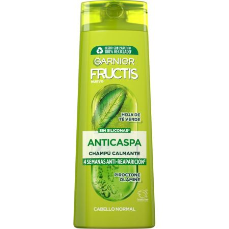 Fructis Anticaspa Champú Calmante Champú calmante elimina la caspa y devuelve luminosidad para cabello normal 380 ml