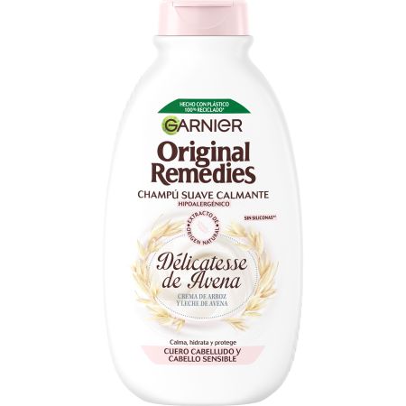 Original Remedies Délicatesse De Avena Champú Suave Calmante Champú calmante hidratante y protector para un cuero cabelludo y cabello sensible 300 ml