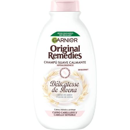 Original Remedies Délicatesse De Avena Champú Suave Calmante Champú calmante hidratante y protector para un cuero cabelludo y cabello sensible 300 ml