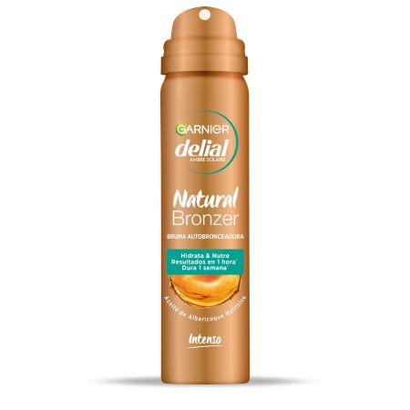 Delial Natural Bronzer Bruma Autobronceadora Intenso Autobronceador facial hidrata y nutre para bronceado sin marcas natural y uniforme 75 ml