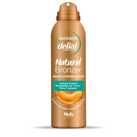 Delial Natural Bronzer Bruma Autobronceadora Medio Autobronceador corporal hidrata y nutre para bronceado sin marcas natural y uniforme 150 ml