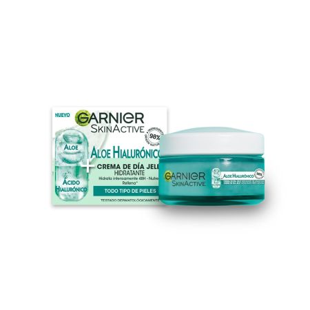 Garnier Skin Active Aloe Hialurónico Crema De Día Jelly Crema de día hidratante rellenadora 48 horas con aloe vera y ácido hialurónico 50 ml