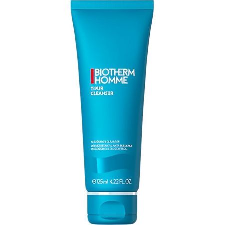 Biotherm Homme T-Pur Anti-Oil & Shine Nettoyant Purifiant Limpiador purificante antibrillos ofrece sensación de pureza y frescor 125 ml