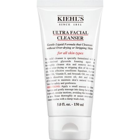 Kiehl'S Ultra Facial Cleanser Gel limpiador espumoso elimina suciedad e impurezas sin resecar manteniendo el equilibrio natural de la piel