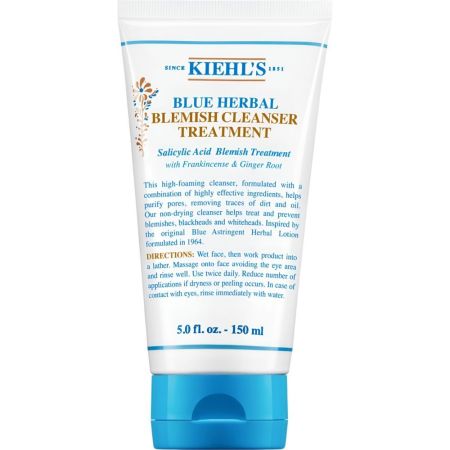 Kiehl'S Blue Herbal Blemish Cleanser Treatment Gel limpiador y purificador antiimperfecciones 150 ml