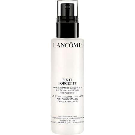 Lancôme Fit It Forget It Spray fijador de maquillaje refrescante y antipolución ofrece protección e hidratación 24 horas