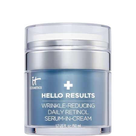 It Cosmetics Hello Results Serum-In-Cream Sérum en crema con retinol antiarrugas mejora firmeza de la piel y reduce líneas de expresión 50 ml