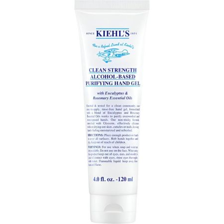 Kiehl'S Clean Strength Alcohol-Based Purifying Hand Gel Higienizante de manos no pegajoso reduce el 99% de las bacterias con ligero aroma 120 ml