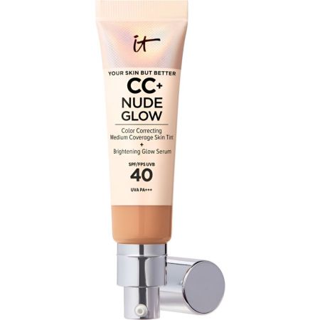 It Cosmetics Cc+ Nude Glow Spf 40 Base de maquillaje cobertura media efecto glow piel más luminosa e hidratada