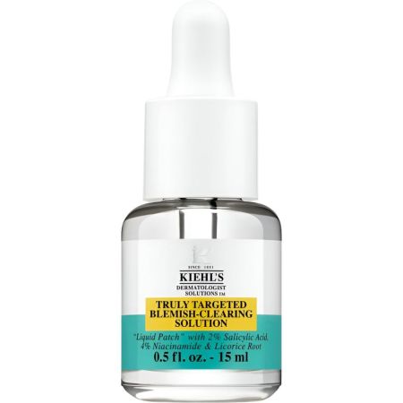 Kiehl'S Truly Targeter Blemish-Clearing Solution Parche líquido invisible para granitos reduce la irritación tamaño y marcas postimperfección 30 ml