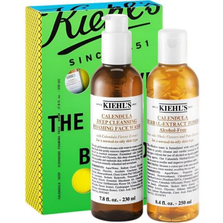 Kiehl'S Calendula Estuche Tratamiento limpiador regenerador y calmante para conseguir una piel fresca y radiante