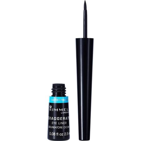 Rimmel London Exaggerate Eye Liner Waterproof Delineador de ojos resistente al agua líquido color intenso máximo control