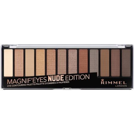 Rimmel London Magnif´eyes Nude Edition Contouring Palette Paleta de sombras de ojos perfecta para esculpir sombrear y definir 12 tonos