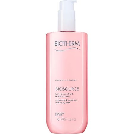 Biotherm Biosource Lait Démaquillant & Adoucissante Leche desmaquillante y suavizante propiedades calmantes regenerantes y protectoras 400 ml