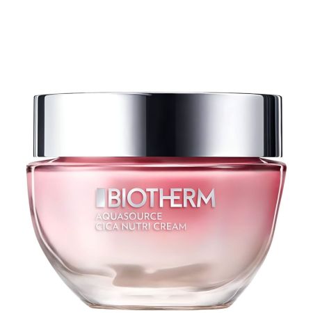 Biotherm Aquasource Cica Nutri Cream Crema hidratante no pegajosa nutre y calma con centella asiática 48 horas 50 ml