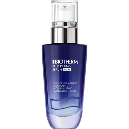 Biotherm Blue Retinol Night Serum Sérum de noche antiedad para piel renovada reparada y uniforme con retinol puro 30 ml