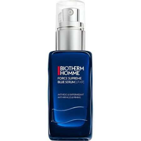 Biotherm Homme Force Supreme Blue Serum Sérum antiedad reduce arrugas y aumenta la firmeza para piel suave y renovada