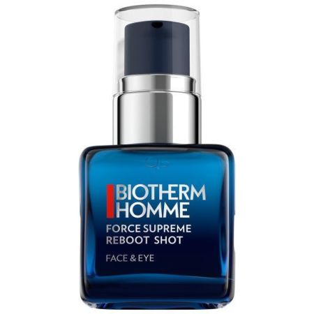 Biotherm Homme Force Supreme Reboot Shot Sérum antiedad combate 10 signos de la fatiga del rostro y el contorno de ojos 30 ml