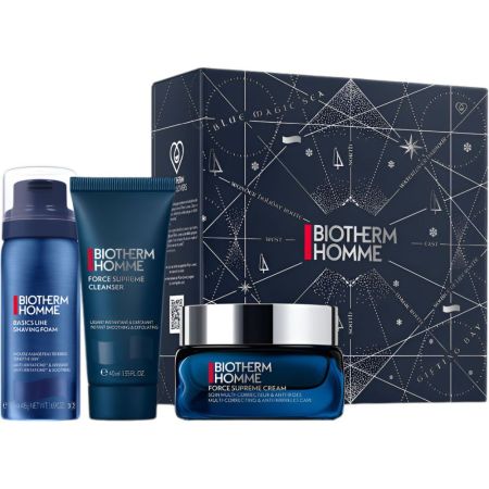 Biotherm Homme Force Supreme Estuche youth architect crema 50ml + mousse de rasage 50ml + limpiador facial 40ml