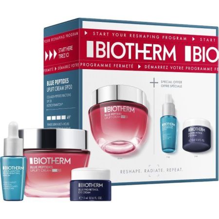 Biotherm Blue Peptides Uplift Cream Spf 30 Estuche Crema de día antiedad reafirmante efecto lifting ofrece mayor firmeza y luminosidad 50 ml