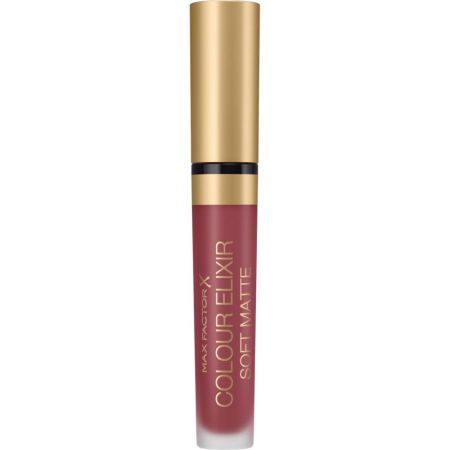 Max Factor Colour Elixir Soft Matte Barra de labios líquida mate con efecto bruma pigmentos ultrafinos y tecnología flex