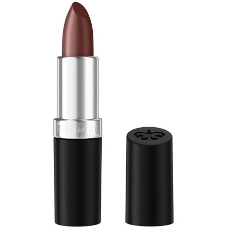 Rimmel London Lasting Finish Satin Lipstick Barra de labios con fórmula vegana no mancha ni se desvanece para acabado satinado de larga duración