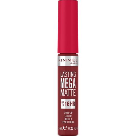 Rimmel London Lasting Mega Matte Liquid Lip Colour Rouge À Lèvres Liquide Barra de labios con pigmentos super flexibles para acabado mate 16 horas de duración