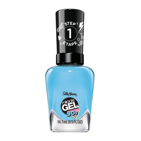 Sally Hansen Miracle Gel Step 1 Color 90'S Edición Limitada Esmalte de uñas secado rápido y fácil de usar sin necesidad de lámpara 14 días de color y brillo