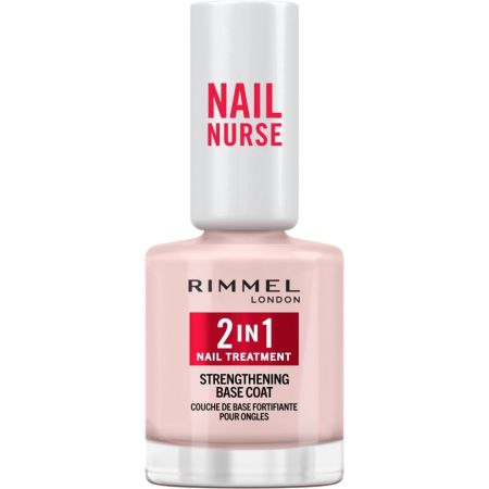 Rimmel London Nail Nurse 2 In 1 Nail Treatment Strengthening Base Coat Tratamiento base uñas más fuertes y sanas y a la vez con color