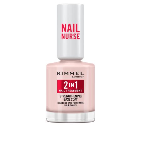 Rimmel London Nail Nurse 2 In 1 Nail Treatment Strengthening Base Coat Tratamiento base uñas más fuertes y sanas y a la vez con color