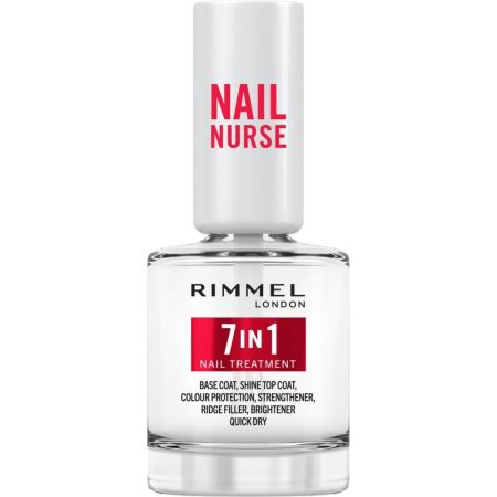 Rimmel London Nail Nurse 7 In 1 Nail Treatment Tratamiento base y superior rellena grietas y suaviza imperfecciones