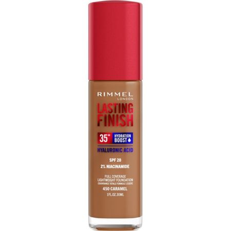 Rimmel London Lasting Finish Hyaluron Acid Spf 20 Base de maquillaje de máxima duración con ácido hialurónico 35 horas de duración