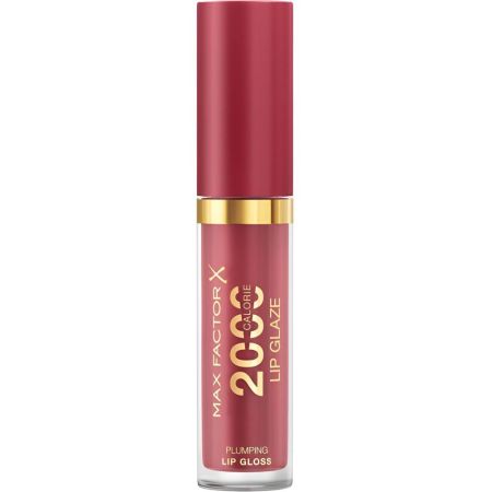 Max Factor 2000 Calorie Lip Glaze Plumping Lip Gloss Brillo de labios no pegajoso ofrece efecto voluminizador para confort máximo