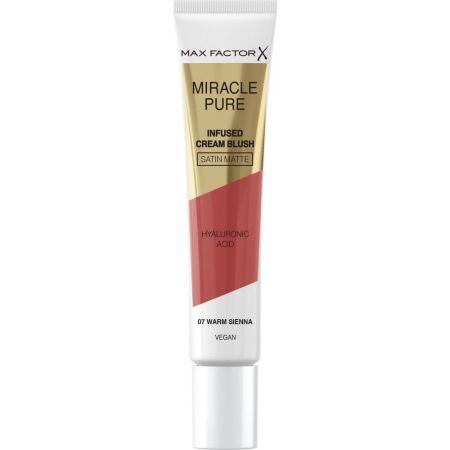 Max Factor Miracle Pure Infused Cream Brush Colorete vegano en crema rellena e hidrata la piel con ácido hialurónico