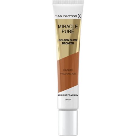 Max Factor Miracle Pure Golden Glow Bronzer Bronceador vegano cremoso luminoso y modulable con ácido hialurónico