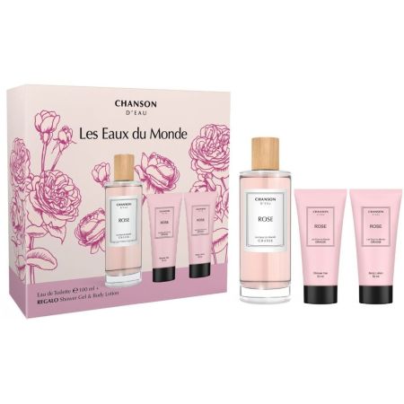 Chanson D'Eau Rose Les Eaux Du Monde Grasse Estuche Eau de toilette para mujer 100 ml