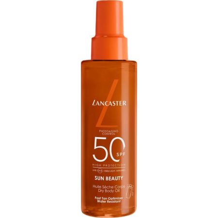 Lancaster Sun Beauty Fast Tan Optimizer Satin Dry Oil Spf 50 Aceite solar protector acelerador del bronceado 150 ml