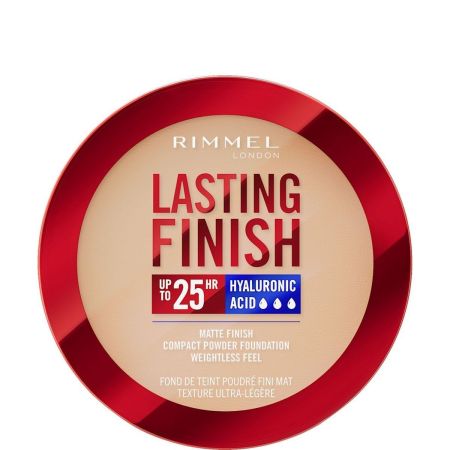 Rimmel London Lasting Finish Compact Powder Foundation Base de maquillaje cobertura ligera de larga duración compacta controla tus brillos