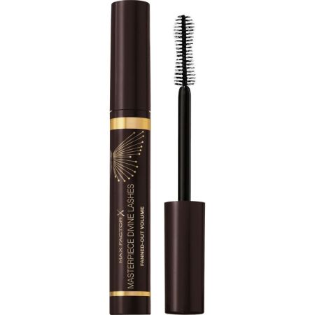 Max Factor Divine Lashes Máscara de pestañas con fórmula de pigmentos naturales para volumen y mirada abierta sin grumos