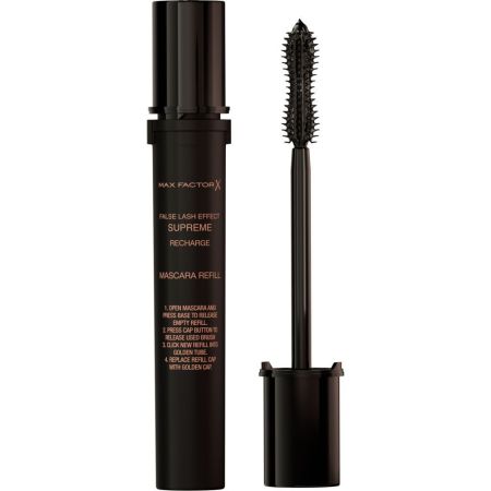 Max Factor False Lash Effect Supreme Recarga Máscara de pestañas con sérum de keratina aumenta 7x más volumen al instante para efecto pestañas postizas