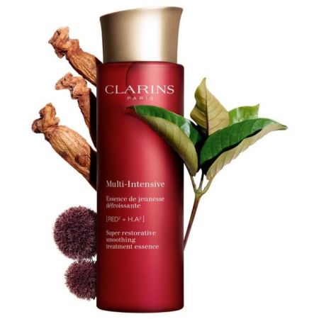 Clarins Multi-Intensive Essence De Jeunesse Défroissante Loción facial antiedad hidrata y redensifica piel alisada más bella y radiante 200 ml