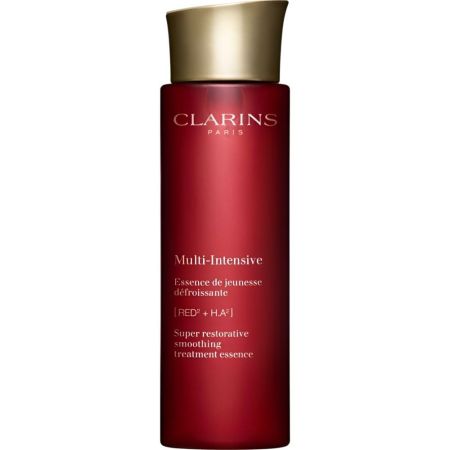 Clarins Multi-Intensive Essence De Jeunesse Défroissante Loción facial antiedad de textura ligera hidrata y redensifica piel alisada más bella y radiante 200 ml