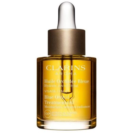 Clarins Huile Orchidée Bleue Aceite facial devuelve luminosidad con extractos 100% puros de plantas 30 ml